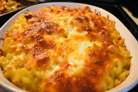 Mac and cheese Stock Photos