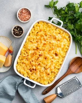 Mac and cheese Stock Photos