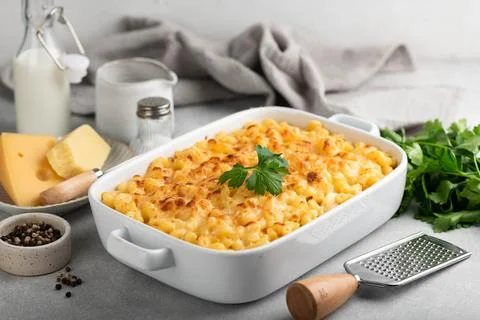 Mac and cheese Stock Photos