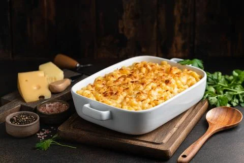 Mac and cheese Stock Photos