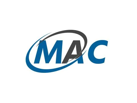 MAC initial letter logo design, vector template Stock Illustration