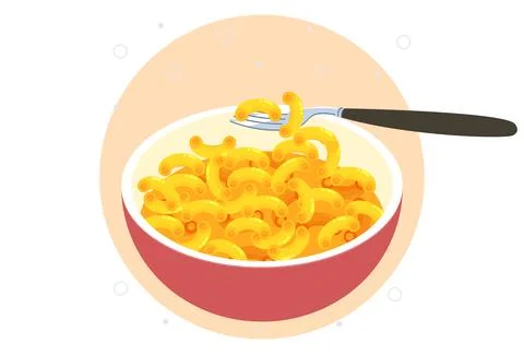 Mac N Cheese Concept Illustration Stock Illustration