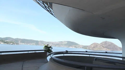 MAC Niemeyer Niteroi Stock Footage 37649636