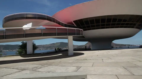 MAC Niemeyer Niteroi Stock Footage 37649641