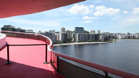 MAC Niemeyer Niteroi Stock Footage 37649991