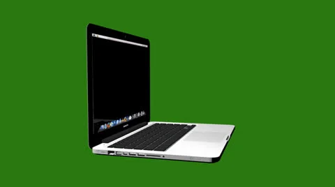 Mac notebook rotating Stock Footage 25591730