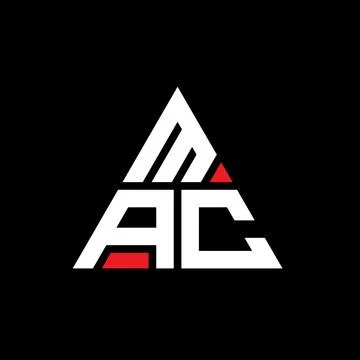 MAC triangle letter logo design with triangle shape. MAC triangle logo desi.. Stock-Illustration