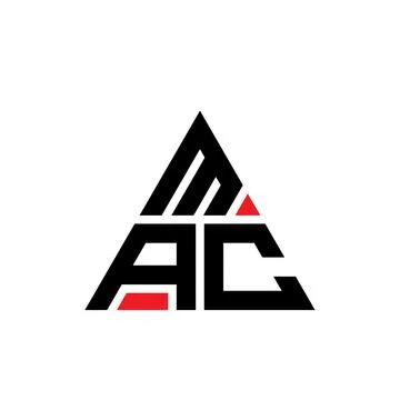 MAC triangle letter logo design with triangle shape. MAC triangle logo desi.. Stock-Illustration