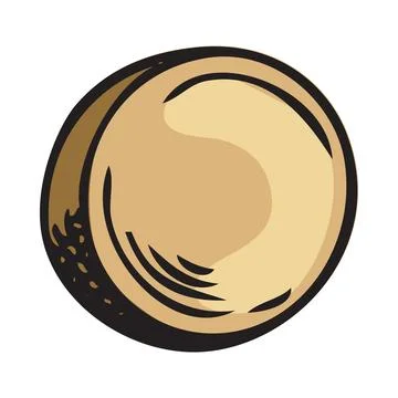 Maca root extract pill vector sketch, hand drawn superfood ingredient, medicinal Stock Illustration