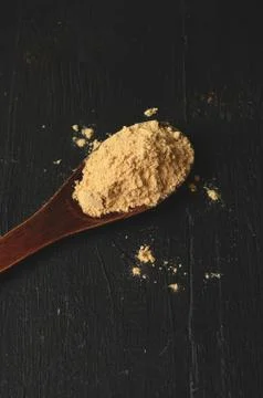 Maca root powder Stock Photos