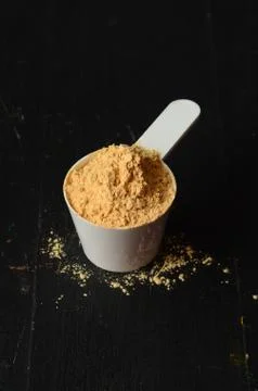 Maca root powder Stock Photos