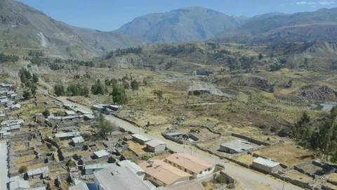 Maca is small town located in Colca Valle Stock Footage 115436110