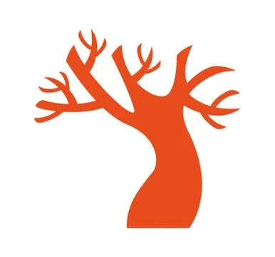 Macabre tree halloween isolated icon Stock Illustration