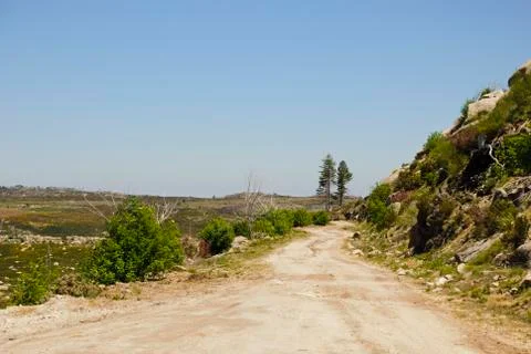 Macadam road Stock Photos