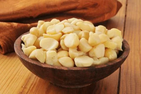 Macadamia nuts Stock Photos