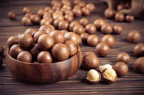 Macadamia nuts Foto stock