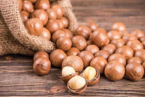 Macadamia nuts Foto stock