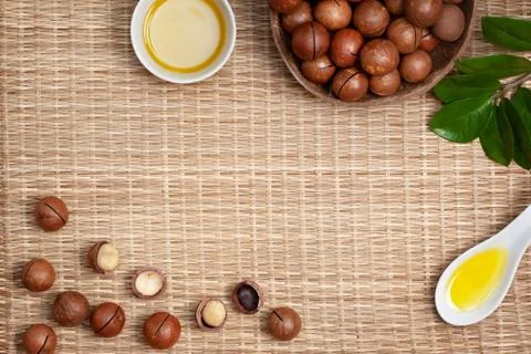 Macadamia nuts Stock Photos