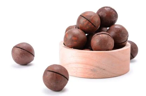 Macadamia nuts Stock Photos
