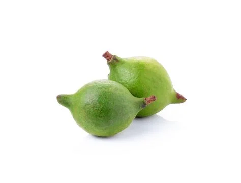 Macadamia nuts on white background Stock Photos