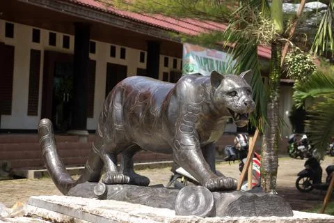 "Macan Dahan" figure (clouded leopard of borneo). Stock Photos
