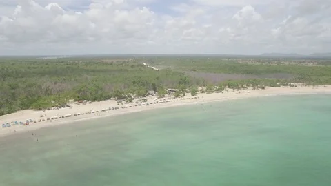 Macao Beach Punta Cana (RAW) Stock Footage 93323510