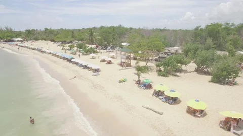Macao Beach Punta Cana (RAW) Stock Footage 95055039