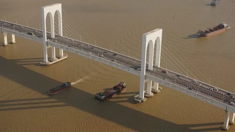 Macao Bridge View Video stock 88634059