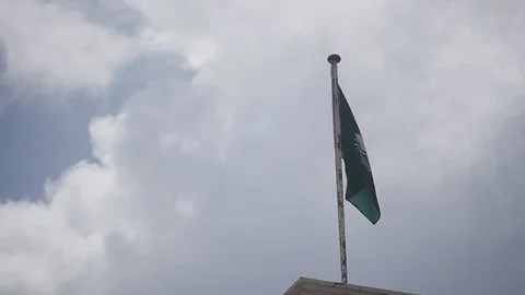 Macao Flag Slow Motion Video stock 88633556