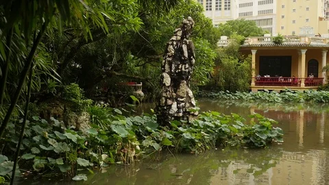 Macao Garden Lake Video stock 88632827