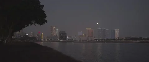 Macao night Shots skyline Stock Footage 239797390