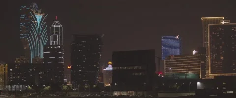 Macao night Shots skyline Stock Footage 239830034