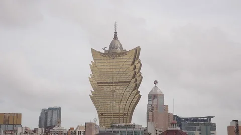 Macao Tower Cannon Video stock 88633170