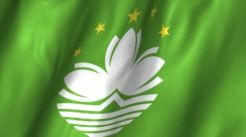 Macao Waving Flag Stock Footage 12303008