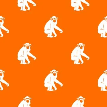 Macaque pattern seamless 스톡 일러스트