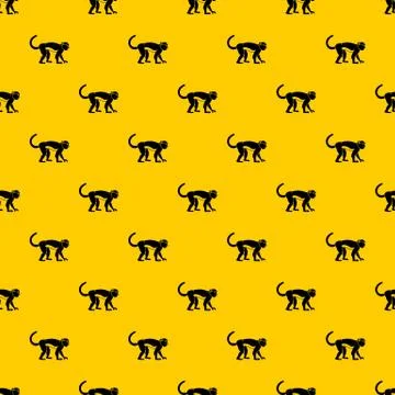 Macaque pattern vector Illustrazione stock