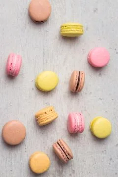 Macaron from above Stock Photos