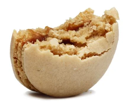 Macaron with a bite missing Foto stock