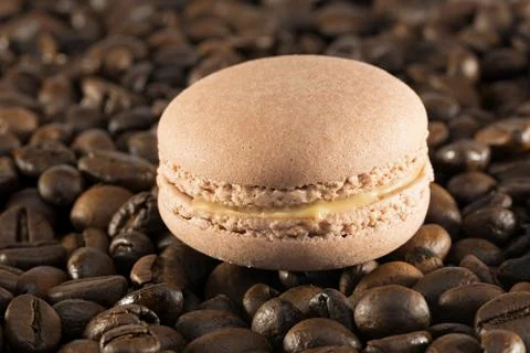 Macaron coffee Foto stock