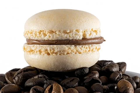 Macaron coffee Stock Photos
