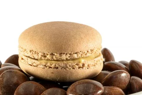 Macaron coffee 스톡 사진