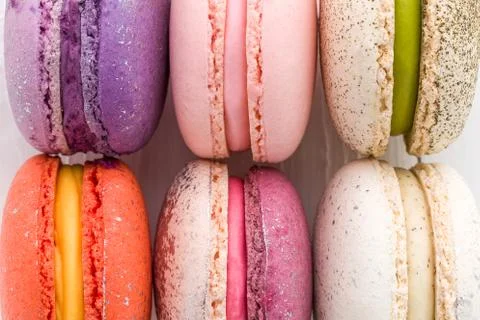 Macaron Dessert Background Stock Photos