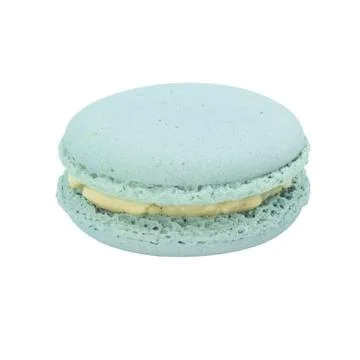 Macaron dessert with mint flavour Stock Photos