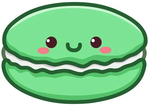 Macaron Kawaii Stock Illustration
