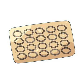 Macaron mat Ilustração Stock