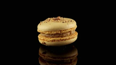 Macaron with nuts Stock Footage 58663450