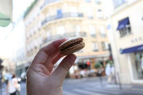 Macaron in Paris 库存照片
