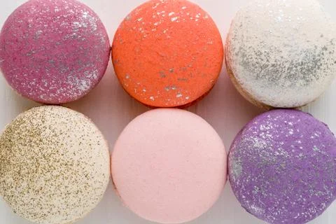 Macaron Snack Background Stock Photos