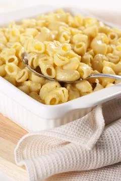 Macaroni and cheese Stock Photos