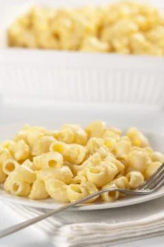Macaroni and cheese Stock Photos